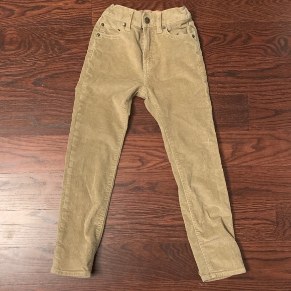 J. Crew Other - Crewcuts tan khaki Corduroy Pants stretch adjustable belt size 7 straight leg